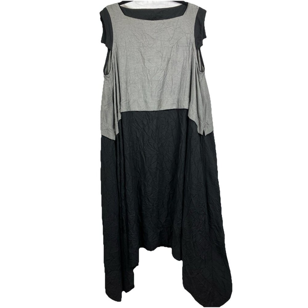 Os kedem sasson Crinkle Texture Shark Bite Point Dress Lagenlook